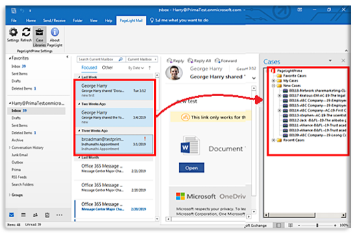 Outlook Integration Case Management Software