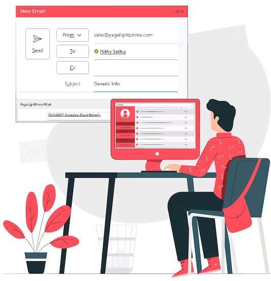 Send email management outlook