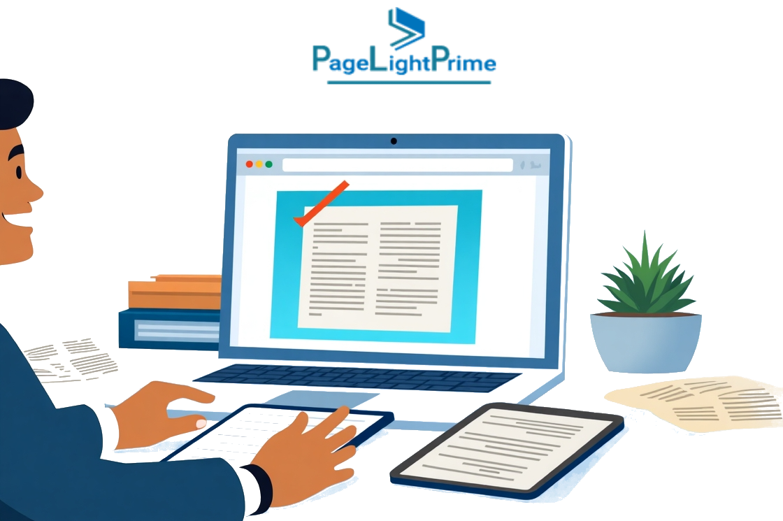 Legal compliance and data security features of PageLightPrime software