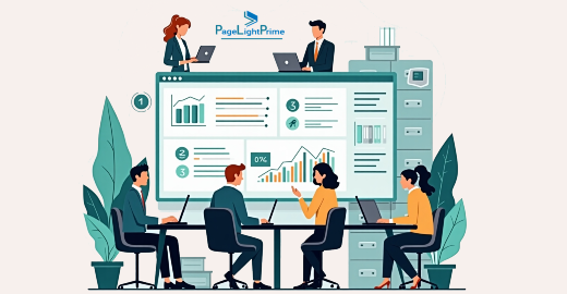 Legal document management dashboard interface in PageLightPrime software