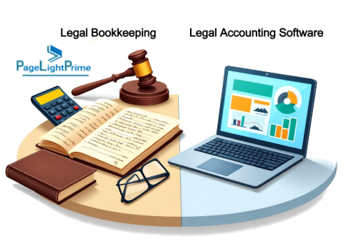 Comparison chart between legal and general bookkeeping