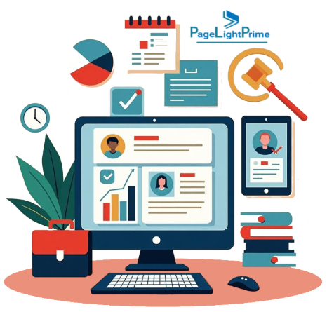 Scalable law firm software interface with user management