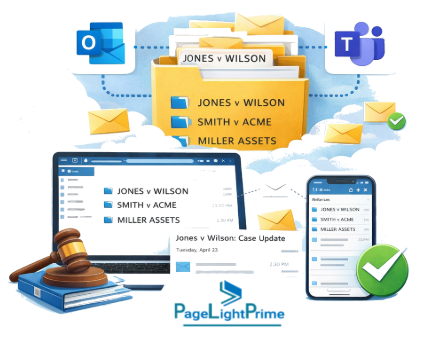 Built natively on Microsoft 365, PageLightPrime transforms how firms manage matters