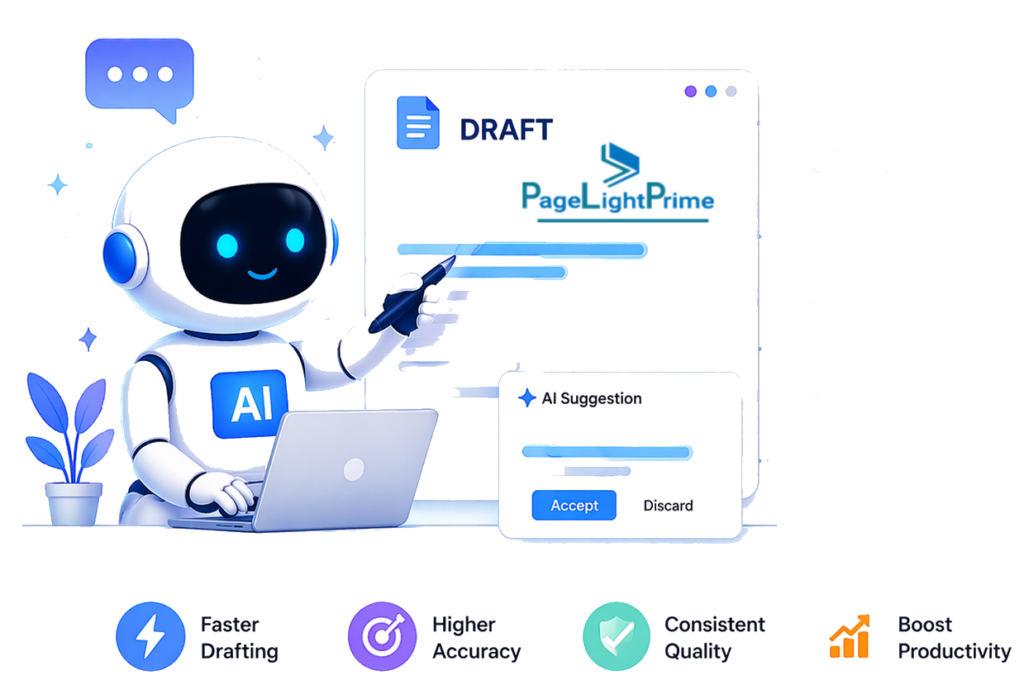 software to generate documents like emails, letters, and legal forms, improving efficiency.