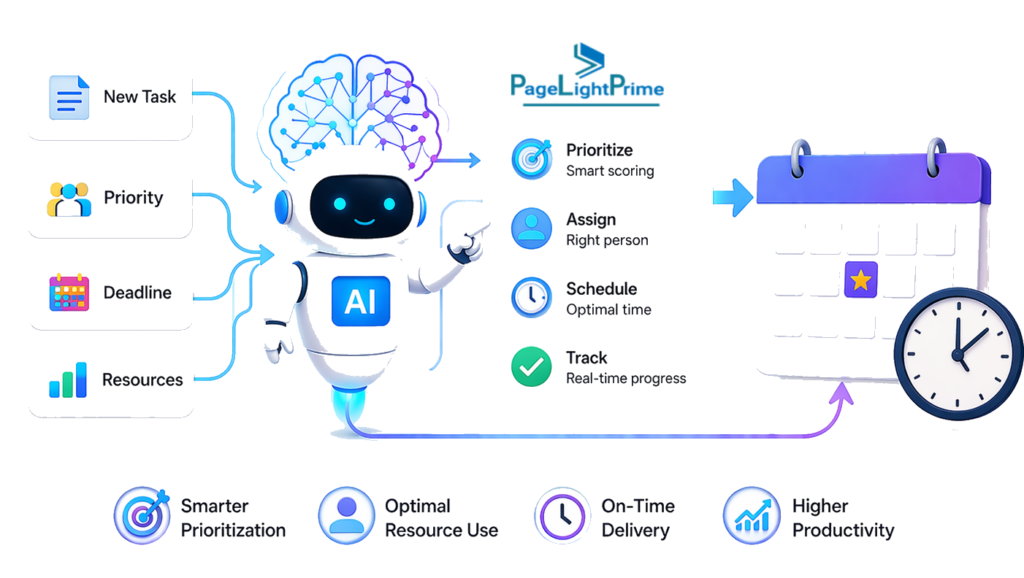AI-powered legal workflow automation showing deadlines, task management, and increased productivity for law firms.