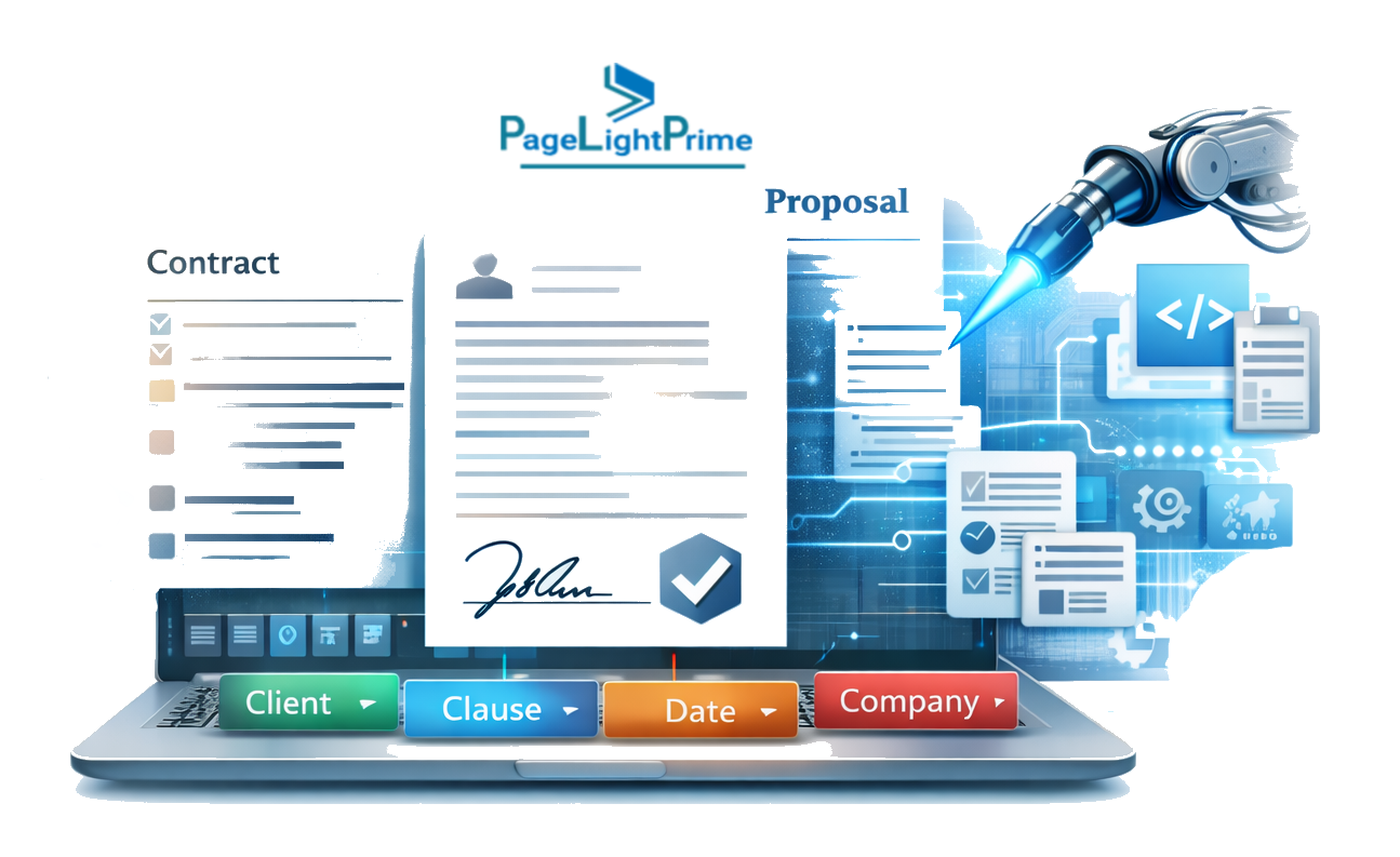 Graphic titled Document Automation Software for Law Firms
