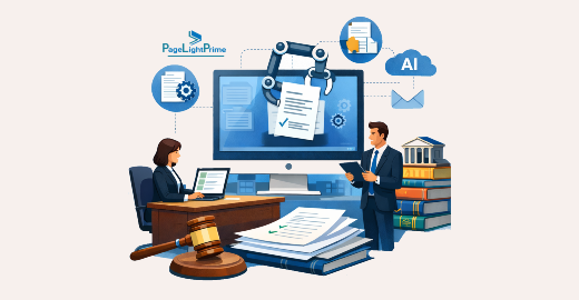 Law firm document automation workflow from template selection to final document output