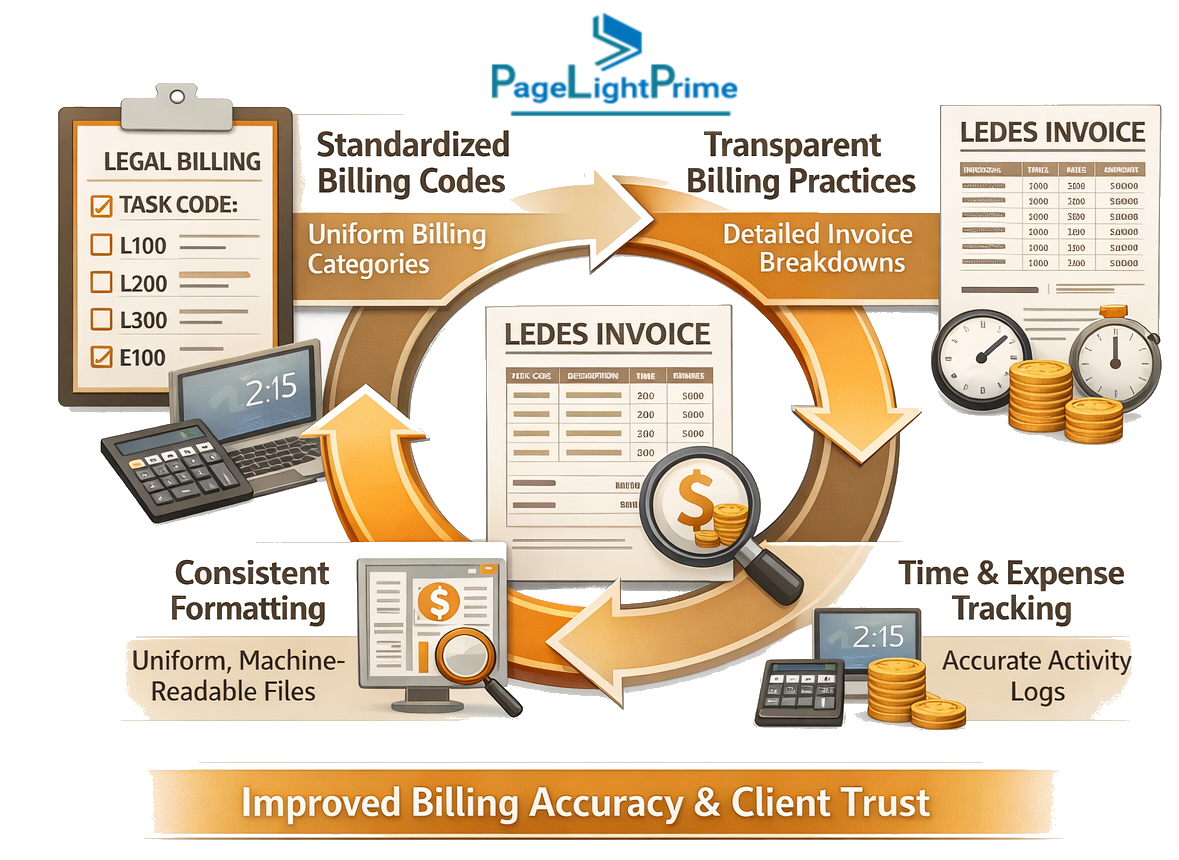 LEDES-compliant invoicing workflow for insurance defense billing software