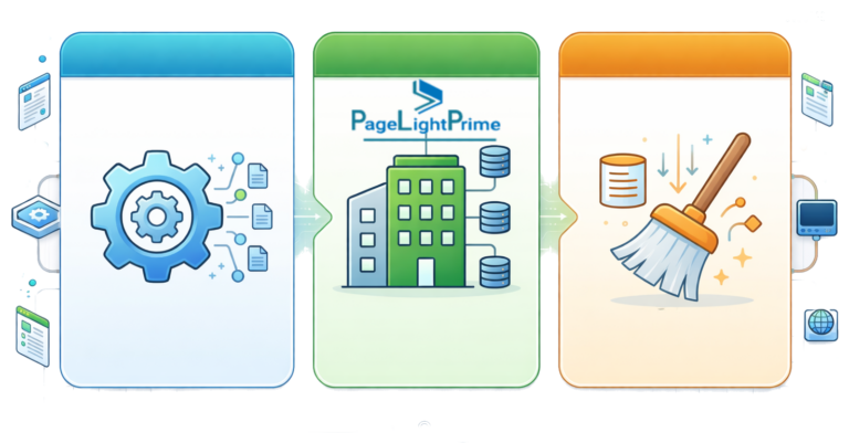cleaning steps like sanitizing file names and archiving matters, followed by pilot testing and validation of metadata and permissions.