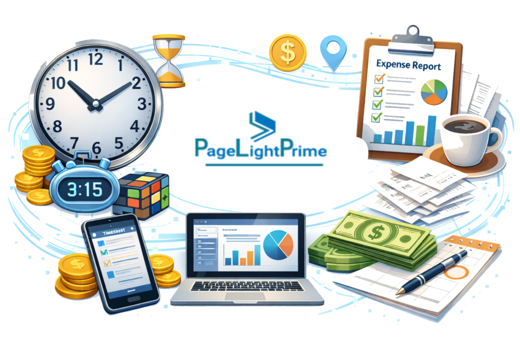 legal billing, showing a professional entering time into a pre-bill system with task code validation, time entry review