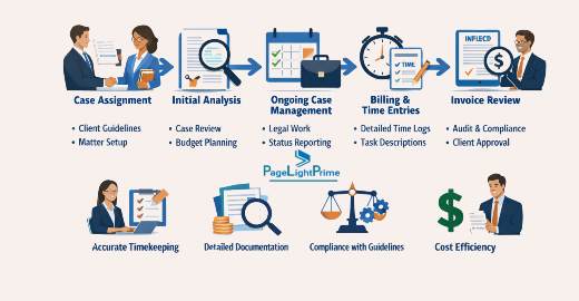 Pre-bill review checklist showing compliance and narrative best practices