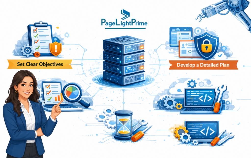 An infographic showing PageLightPrime at the center of a legal technology ecosystem, illustrating integrations with Clio, DocuSign, iManage, and various automation tools like billing and document software.