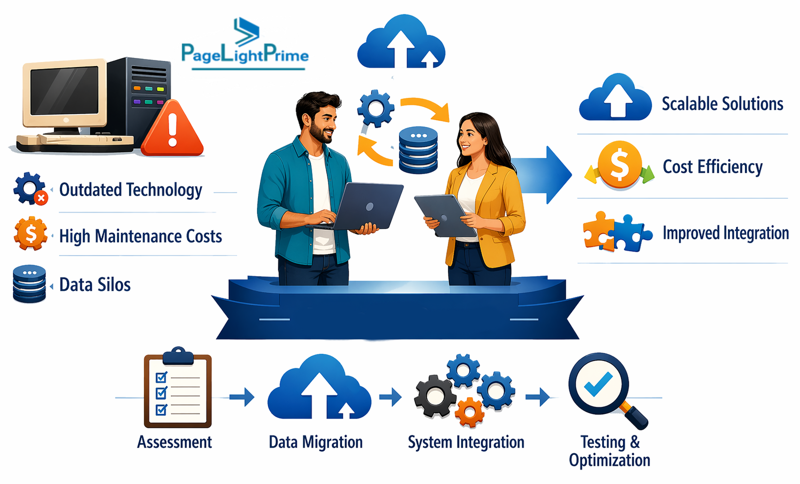 legal professionals collaborating with digital tools and security icons next to a ‘Final Takeaway’ summary highlighting legal DMS