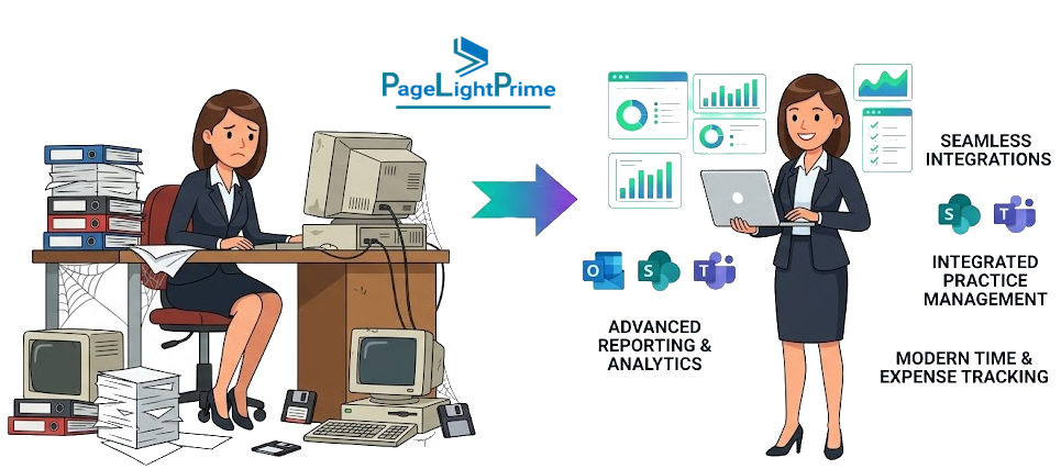 Law firm operational modernization after replacing Sage Timeslips