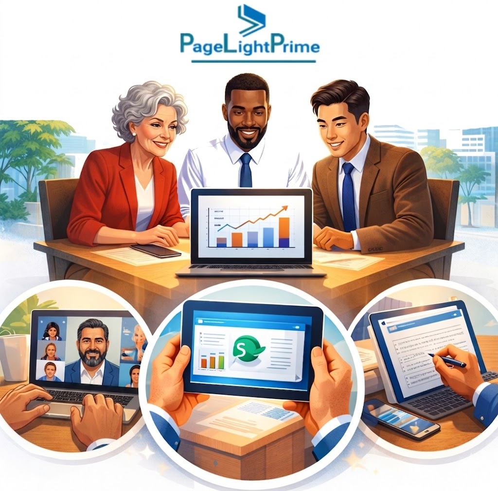 Accompanying a law firm accounting migration article, showing a legal professional