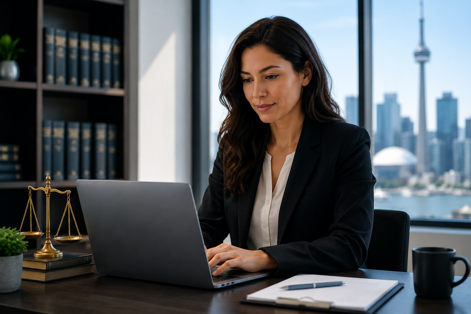 Cloud security infrastructure for Canadian law firms showing encryption, MFA, and Azure data residency