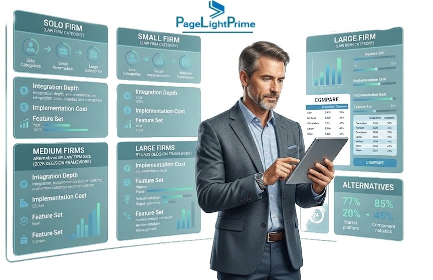 Law firm analytics dashboard showing profitability, productivity, and billing metrics