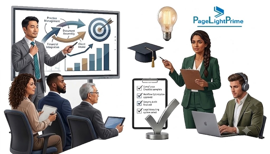 legal professionals using a Microsoft 365-integrated legal practice management platform with document automation