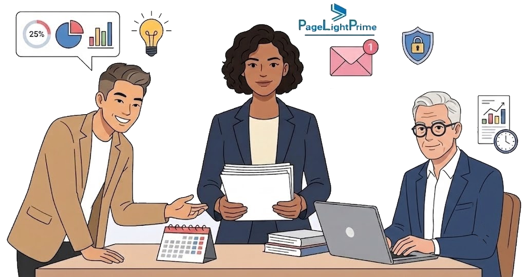 PageLightPrime multi-office law firm management and reporting platform