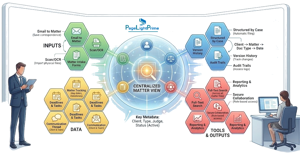 PageLightPrime legal accounting and trust accounting dashboard for law firms