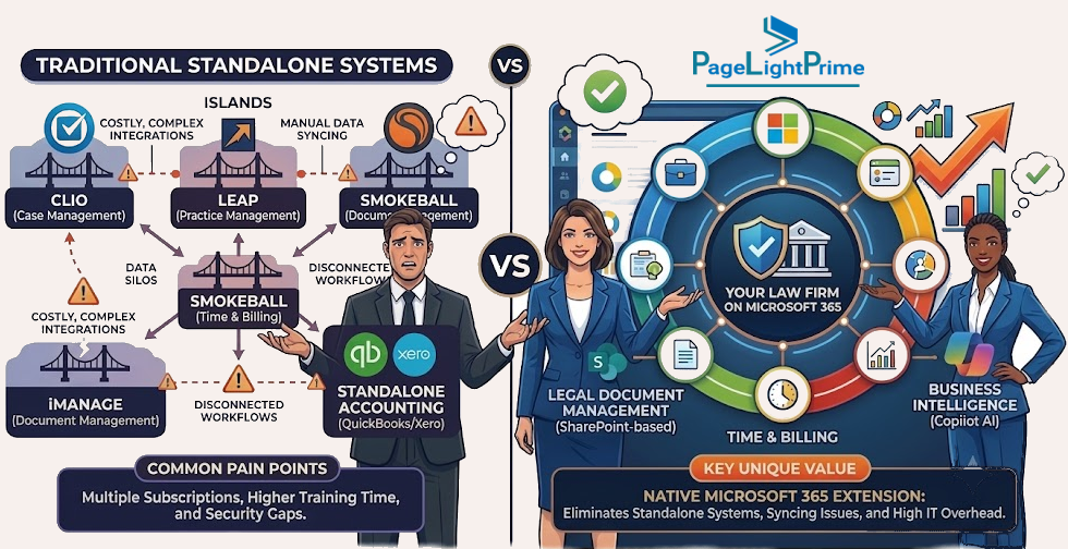 PageLightPrime vs Clio LEAP Smokeball and iManage legal software comparison