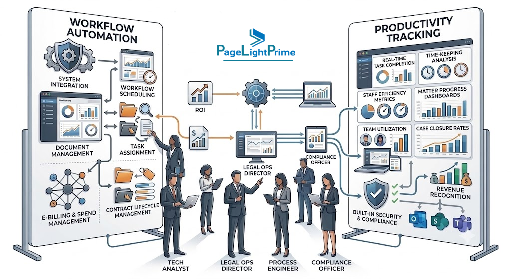 Smokeball legal practice management software highlighting workflow automation, automatic time tracking