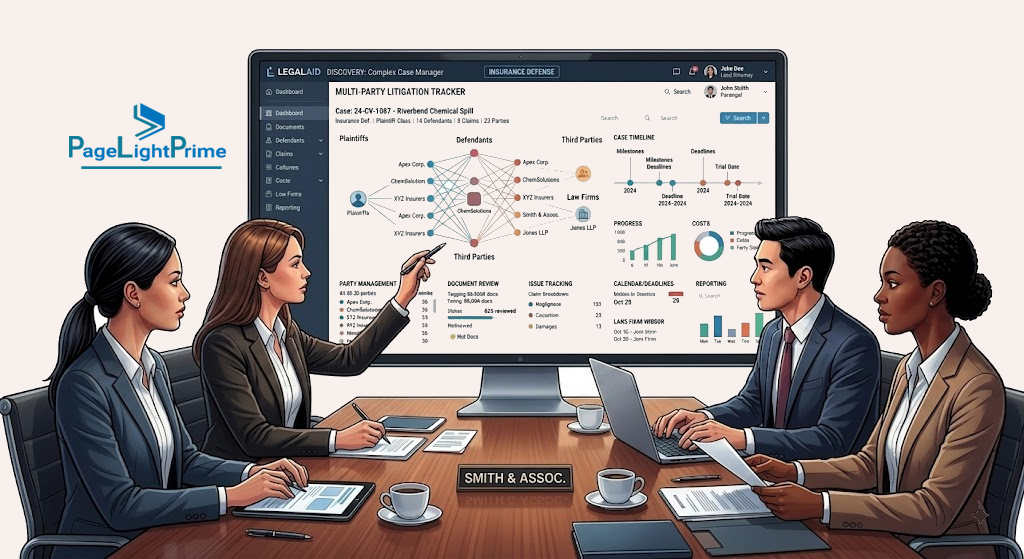 Insurance defense case management software for complex litigation