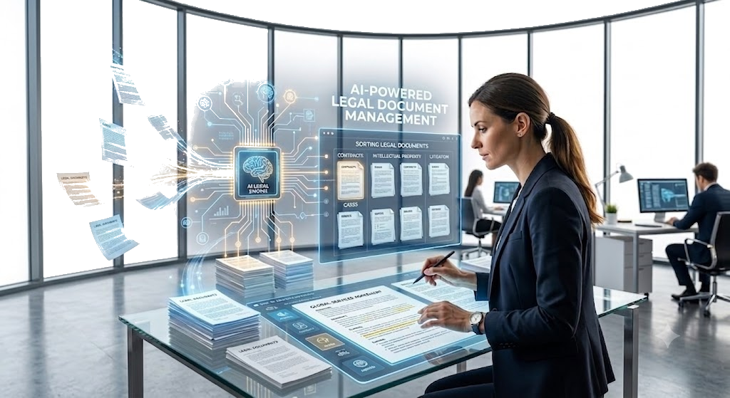 Matter-centric legal document management connecting clients matters and documents
