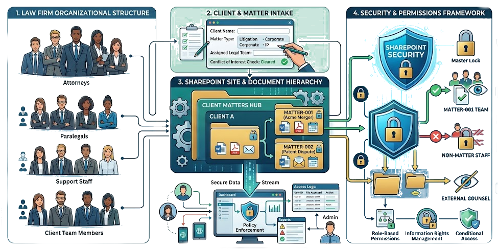 SharePoint legal metadata and content types improving enterprise search and Microsoft Copilot results